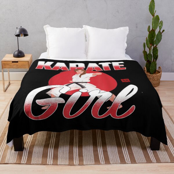 Item preview, Karate Girl Martial Arts Illustration designed and sold by Fei Long Design Hub.