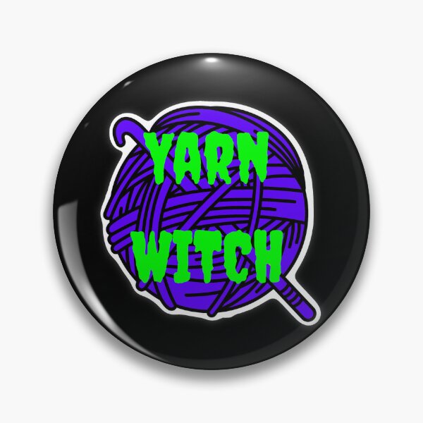 Item preview, Yarn Witch Sticker – Dark Yarn Witch Design designed and sold by ArtyWares.