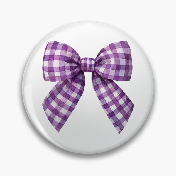 Item preview, Purple gingham bow designed and sold by MendaciousMina.
