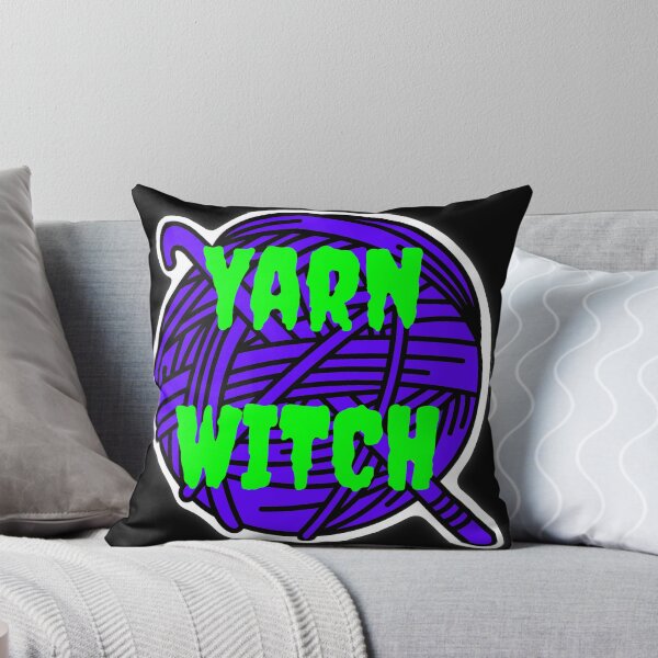 Item preview, Yarn Witch Sticker – Dark Yarn Witch Design designed and sold by ArtyWares.
