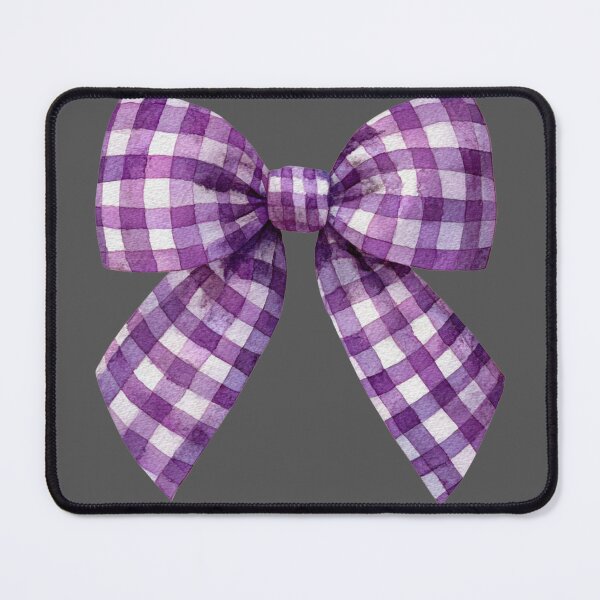 Item preview, Purple gingham bow designed and sold by MendaciousMina.
