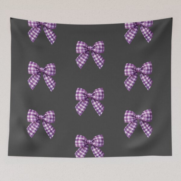 Item preview, Purple gingham bow designed and sold by MendaciousMina.