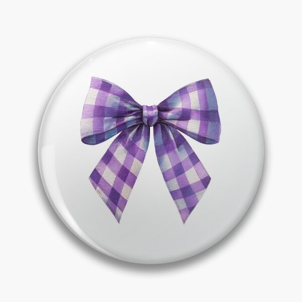 Item preview, Purple gingham bow designed and sold by MendaciousMina.