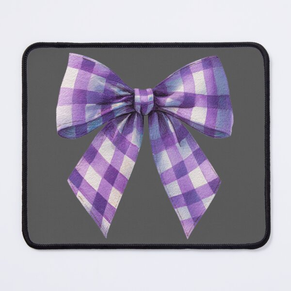 Item preview, Purple gingham bow designed and sold by MendaciousMina.