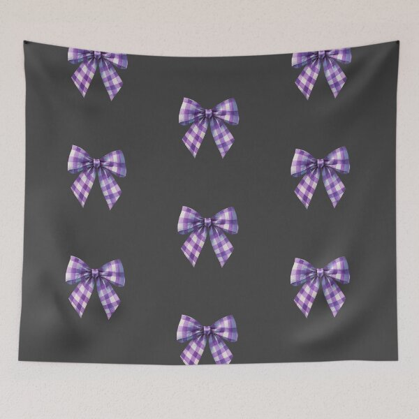 Item preview, Purple gingham bow designed and sold by MendaciousMina.