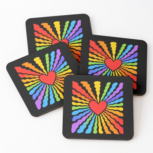 Item preview, Rainbow Heart Burst – Colorful Love & Pride Design designed and sold by JustViralShirts.