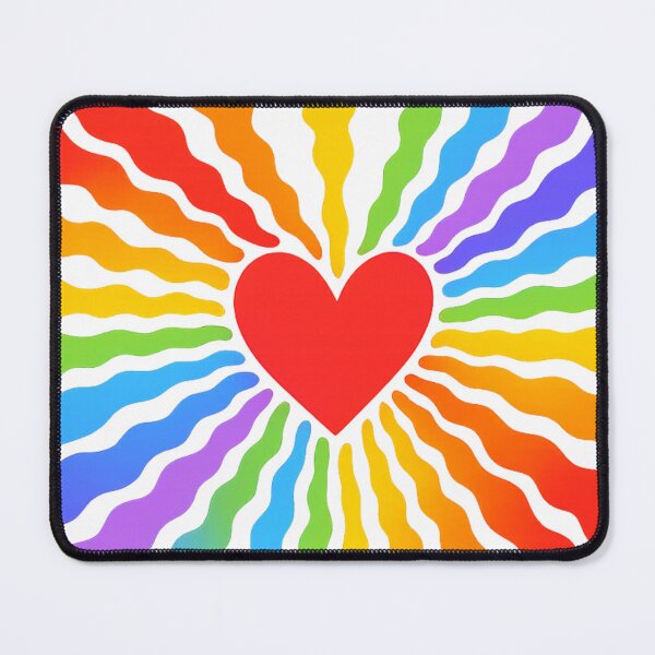 Item preview, Rainbow Heart Burst – Colorful Love & Pride Design designed and sold by JustViralShirts.