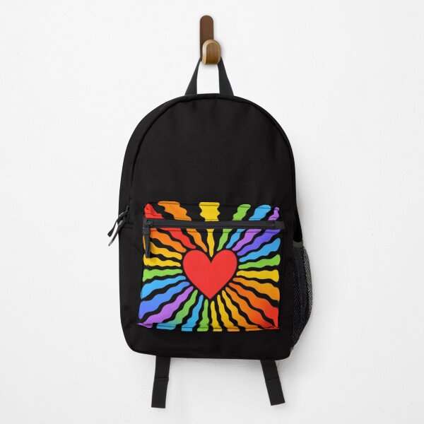 Item preview, Rainbow Heart Burst – Colorful Love & Pride Design designed and sold by JustViralShirts.