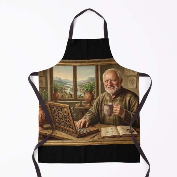 Item preview, Leonardo da Harold - The Steampunk Pain Codex - Da Vinci Art Parody designed and sold by ern vintage store.
