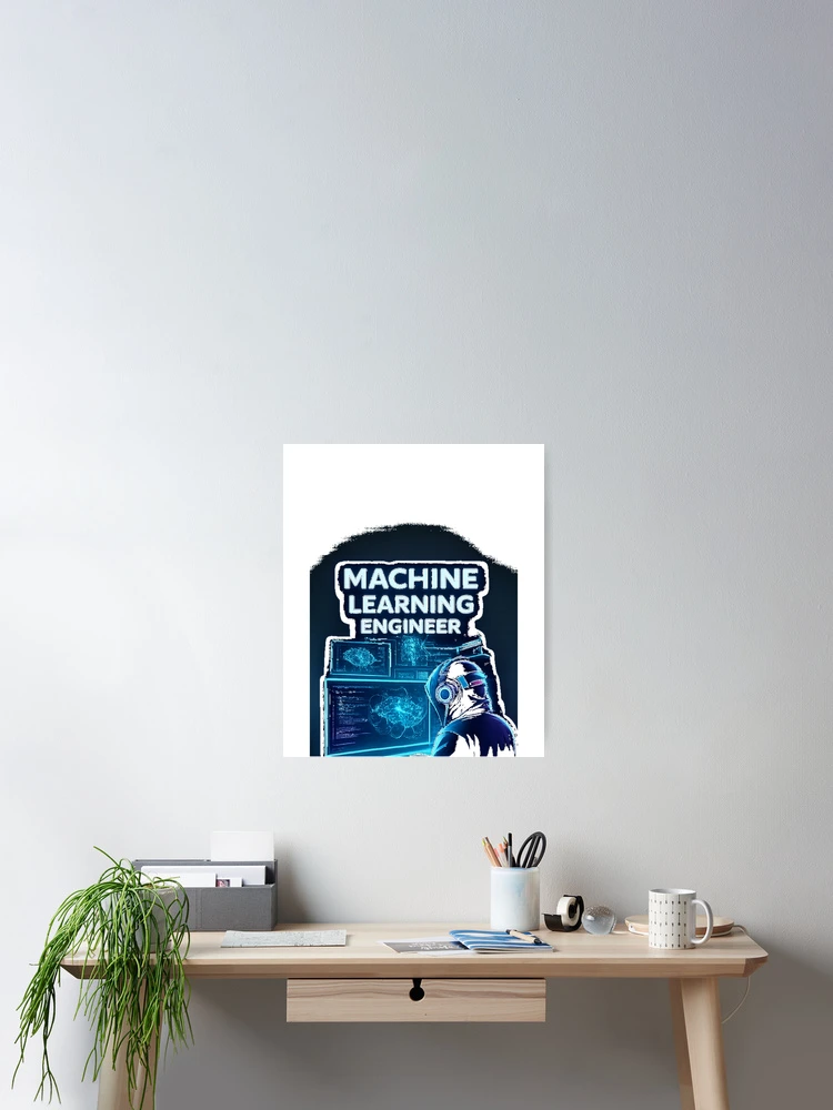 Thumbnail 2 of 3, Poster, Machine Learning Engineer Programmer Design designed and sold by Noctavia07.