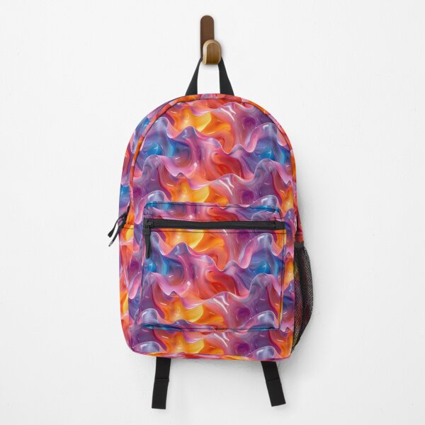 Item preview, Glossy Iridescent Liquid Waves Abstract Pattern designed and sold by NTGUILTY.