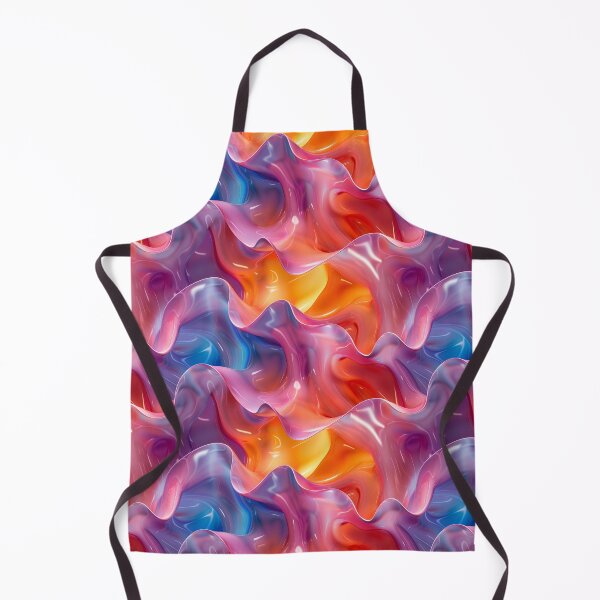 Item preview, Glossy Iridescent Liquid Waves Abstract Pattern designed and sold by NTGUILTY.