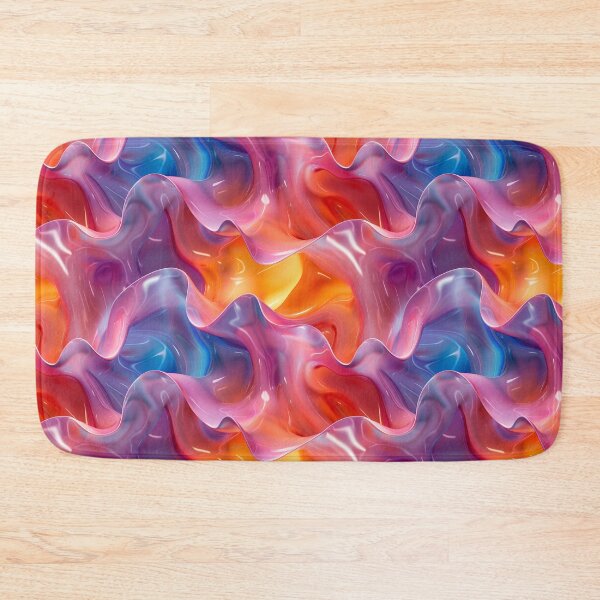 Item preview, Glossy Iridescent Liquid Waves Abstract Pattern designed and sold by NTGUILTY.
