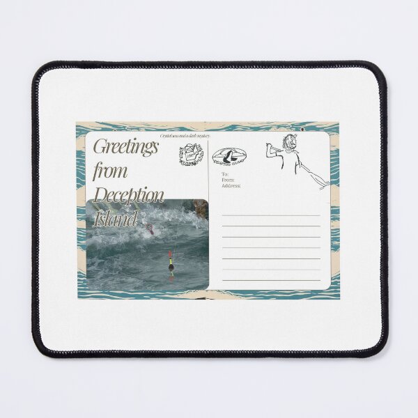 Item preview, danger on deception island postcard designed and sold by rosesbystorm.