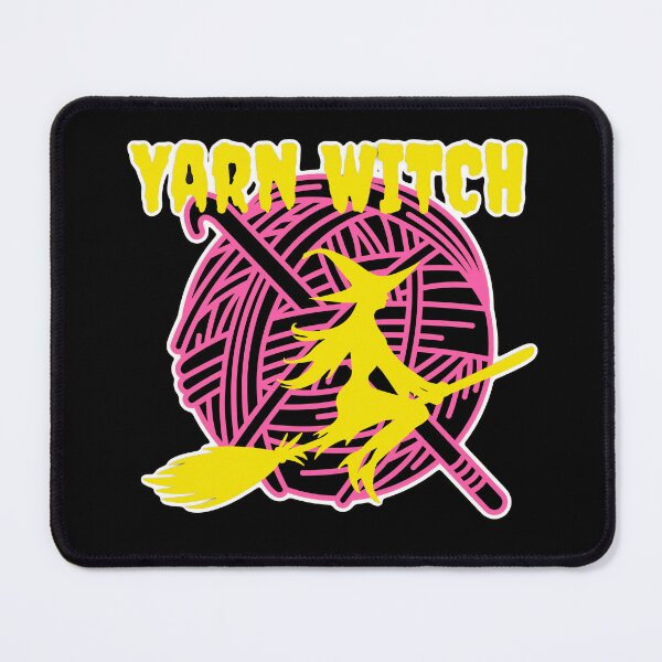 Item preview, Yarn Witch Neon Sticker Yellow designed and sold by ArtyWares.
