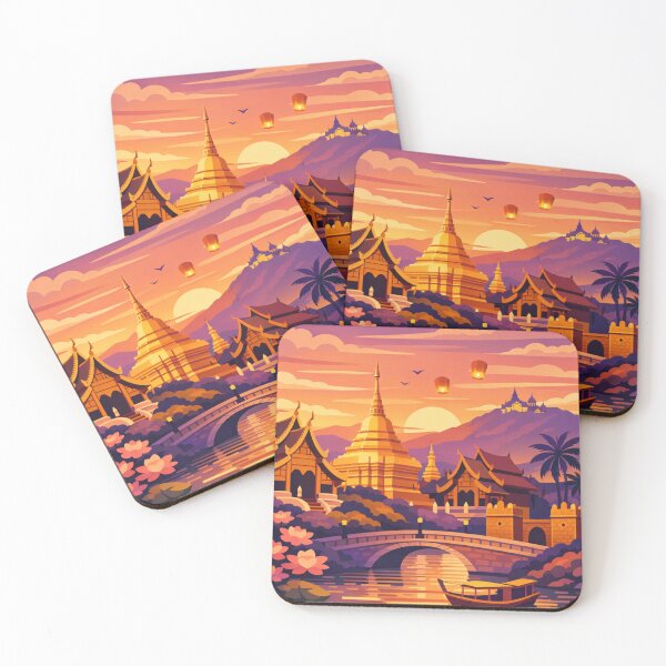 Item preview, Chiang Mai Travel Poster designed and sold by MatthewHeights.