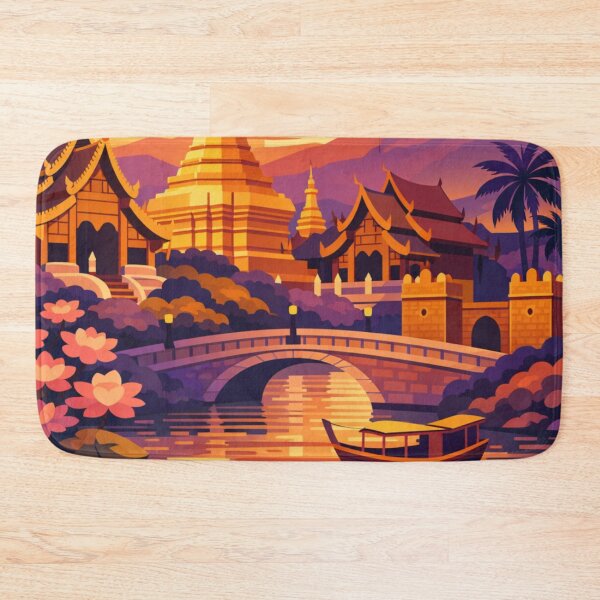 Item preview, Chiang Mai Travel Poster designed and sold by MatthewHeights.