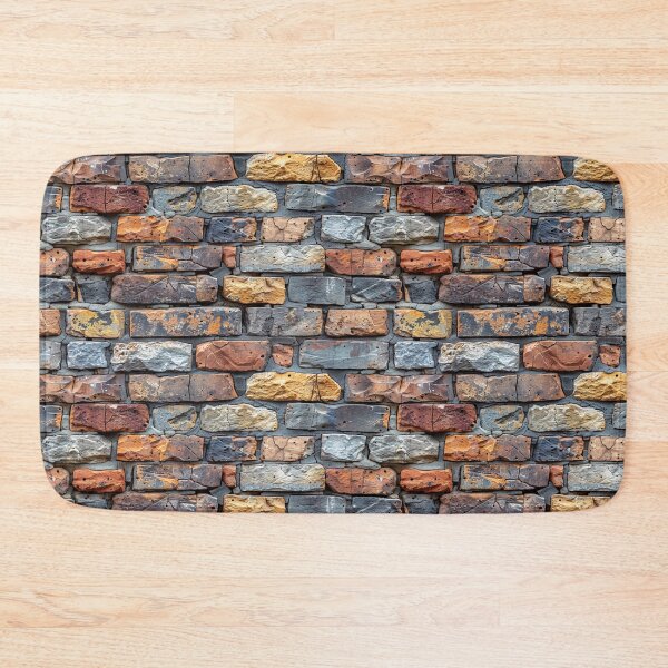 Item preview, Rustic Weathered Stone and Brick Wall Pattern designed and sold by NTGUILTY.