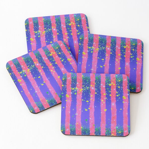 Item preview, Neon Confetti Stripe Pattern designed and sold by bubblegoth.