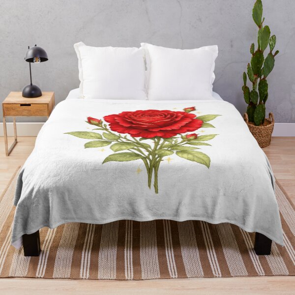 Item preview, Red Rose Celestial Botanical Sticker designed and sold by jgvisualarts.