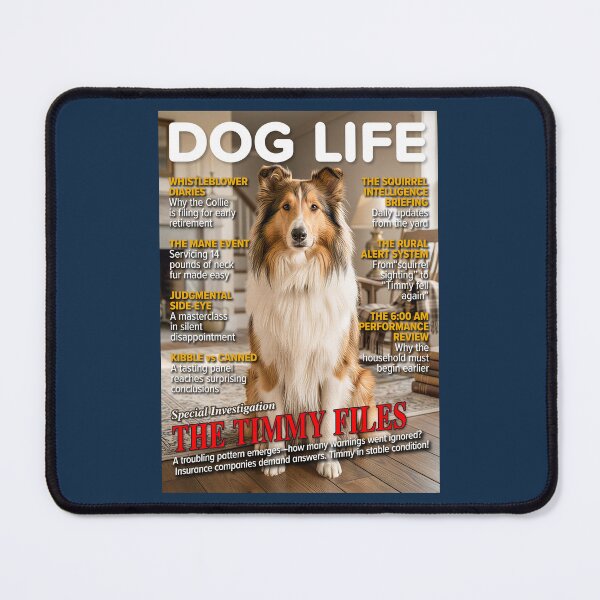 Item preview, DOG LIFE Magazine: The Timmy Files Collie Investigative Parody designed and sold by FrancophileFun.