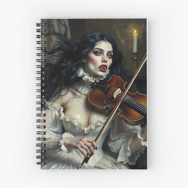 Item preview, Beautiful vampire playing violin. designed and sold by Velvet Smoke Images.