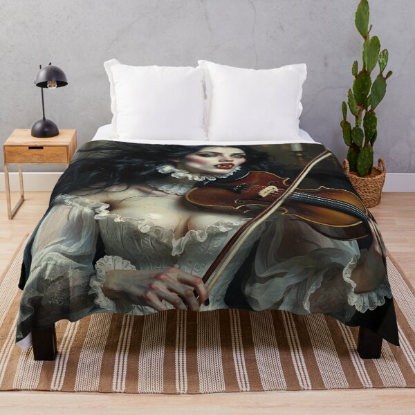 Item preview, Beautiful vampire playing violin. designed and sold by Velvet Smoke Images.