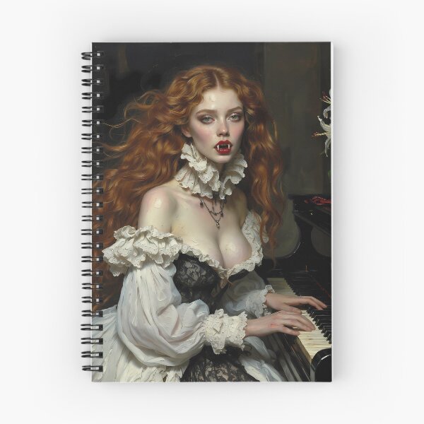 Item preview, Stunning vampire playing piano designed and sold by Velvet Smoke Images.