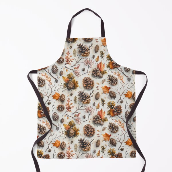Item preview, Watercolor Autumn Forest Pinecones and Foliage designed and sold by NTGUILTY.