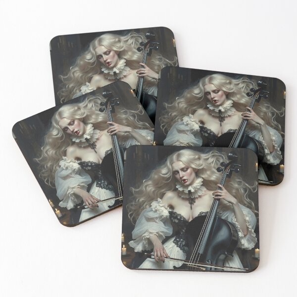 Item preview, Beautiful vampire playing cello. designed and sold by Velvet Smoke Images.