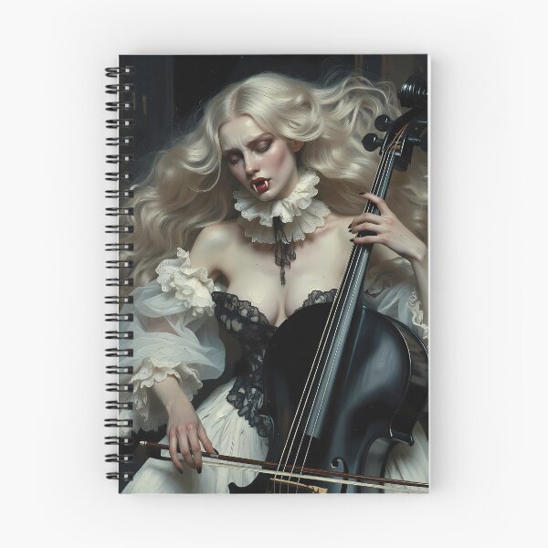 Item preview, Beautiful vampire playing cello. designed and sold by Velvet Smoke Images.