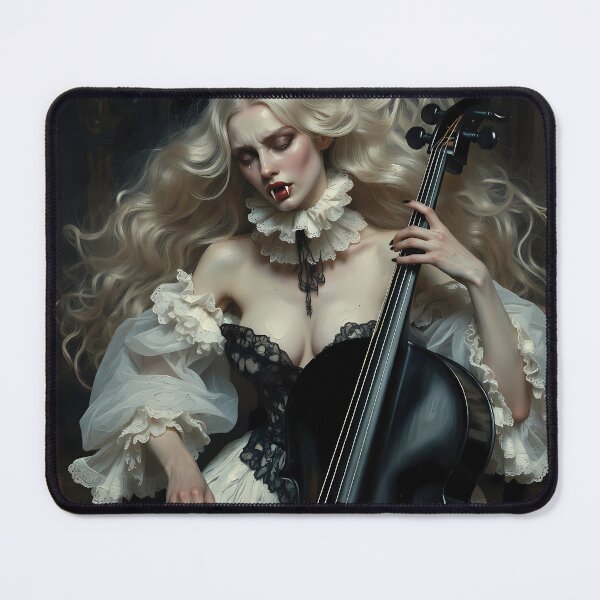 Item preview, Beautiful vampire playing cello. designed and sold by Velvet Smoke Images.