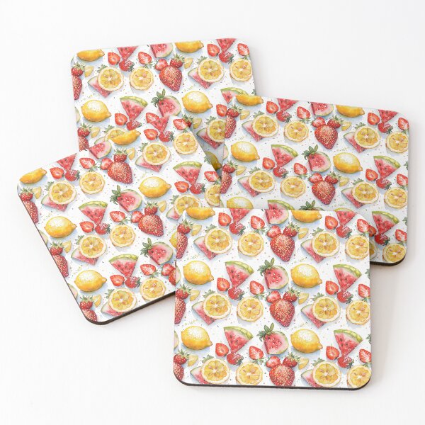 Item preview, Vibrant Watercolor Fresh Summer Fruit Pattern designed and sold by NTGUILTY.