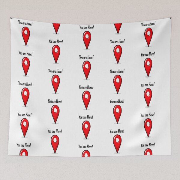 Item preview, You are here!  Map Pin designed and sold by Jeffsredbubble.