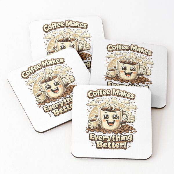 Item preview, Coffee makes everything better, motiv for coffee lovers designed and sold by Adrikul.