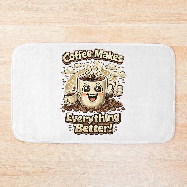 Item preview, Coffee makes everything better, motiv for coffee lovers designed and sold by Adrikul.