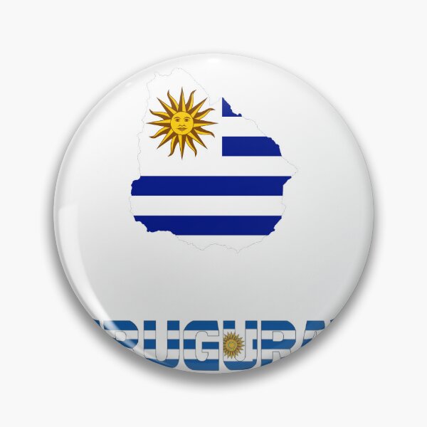 Item preview, Minimalist Uruguay Map Flag Design designed and sold by Crevadstore .
