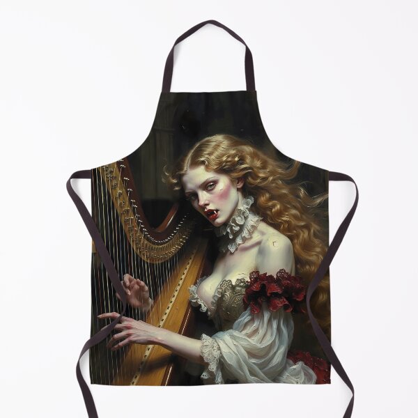 Item preview, Stunning vampire playing harp. designed and sold by Velvet Smoke Images.