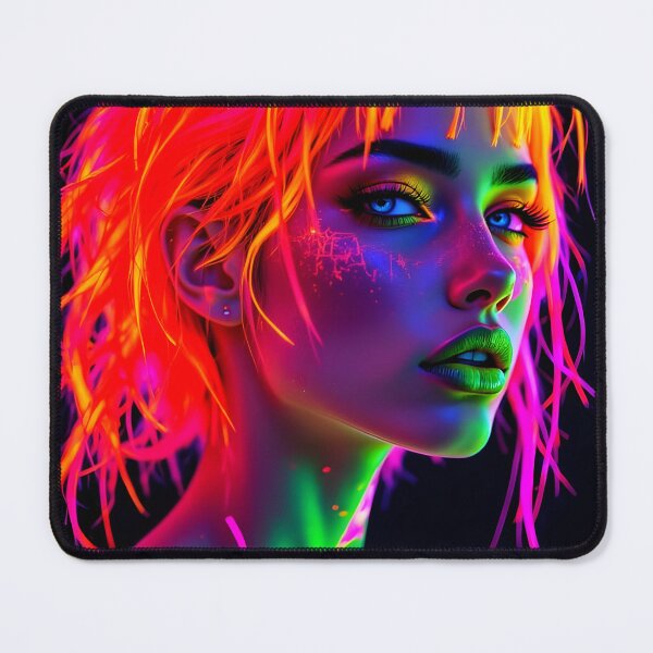 Item preview, Neon Luminous Cyberpunk Portrait designed and sold by NightSky1212.