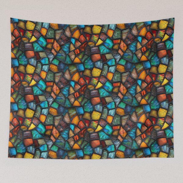 Item preview, Mosaic Stained Glass Broken Fragments Pattern designed and sold by NTGUILTY.