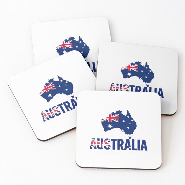 Item preview, Australia Map Flag and Typography Design designed and sold by Crevadstore .