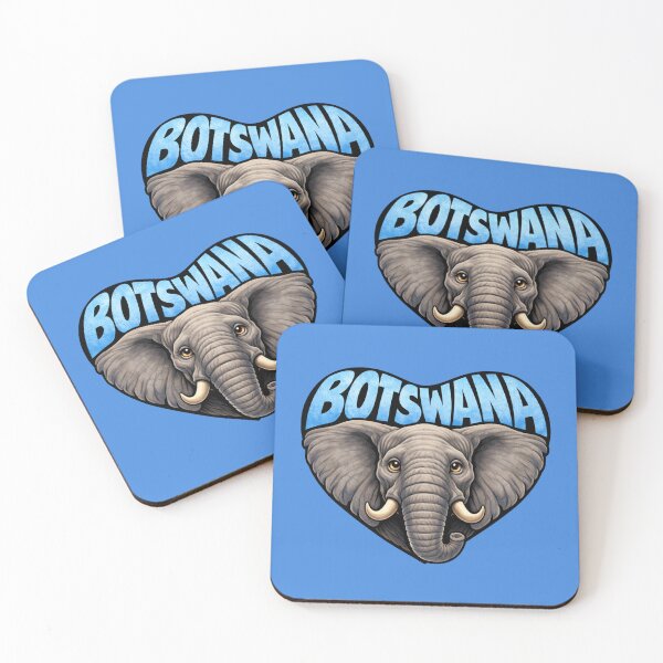 Item preview, Botswana - Elephant Heart Shape designed and sold by Myra365Art.