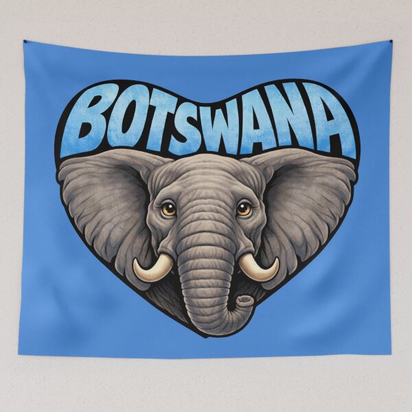 Item preview, Botswana - Elephant Heart Shape designed and sold by Myra365Art.