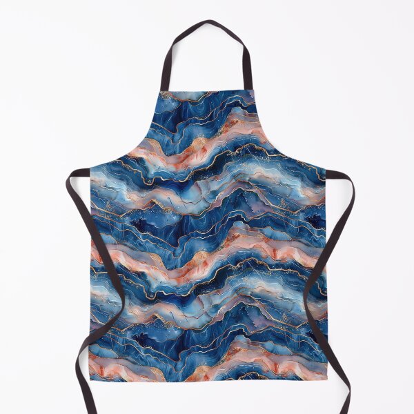 Item preview, Blue and Rose Gold Marble Watercolor Agate designed and sold by NTGUILTY.