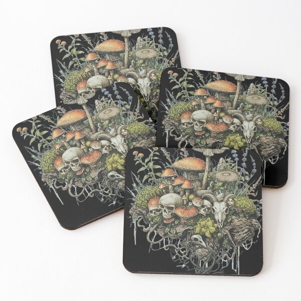 Item preview, Dark Cottagecore Skull Garden – Gothic Floral Skull, Witchy Poison Garden Aesthetic designed and sold by SKULLARTISTRY.