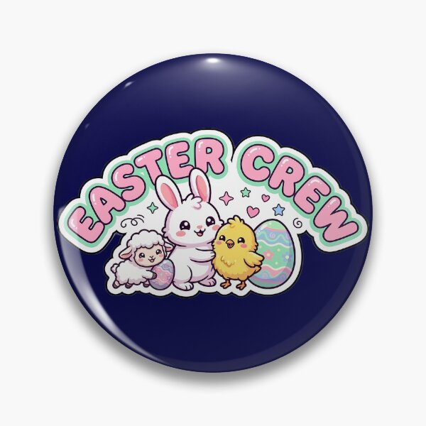 Item preview, Cute Easter Crew Kawaii Bunny Chick and Lamb designed and sold by PixelAlchemyHQ.
