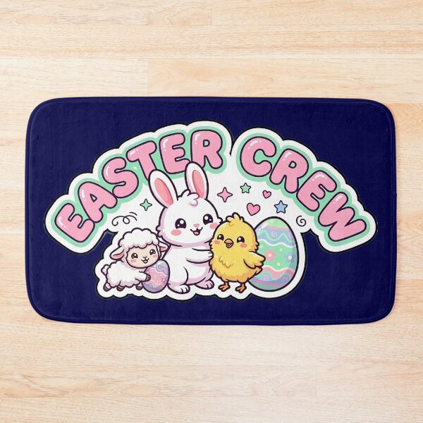 Item preview, Cute Easter Crew Kawaii Bunny Chick and Lamb designed and sold by PixelAlchemyHQ.