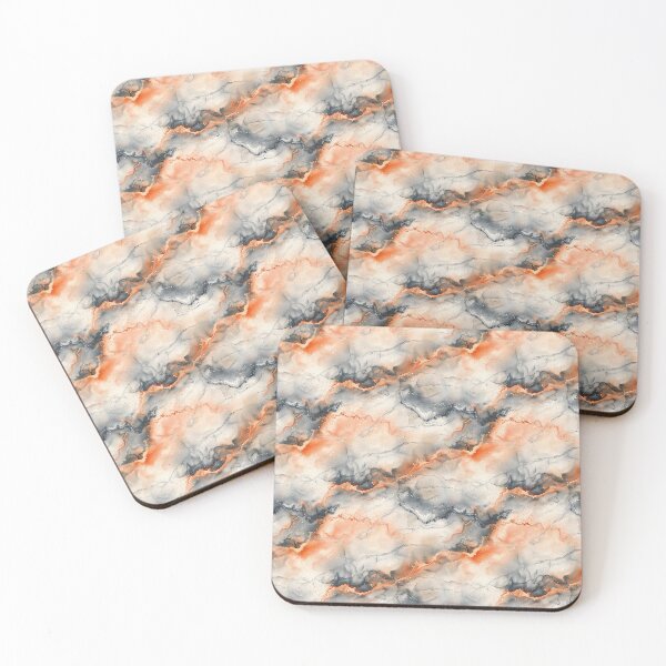 Item preview, Warm Terracotta and Charcoal Watercolor Marble designed and sold by NTGUILTY.
