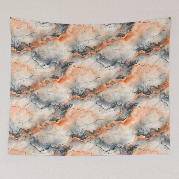 Item preview, Warm Terracotta and Charcoal Watercolor Marble designed and sold by NTGUILTY.