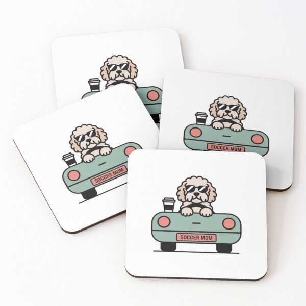 Item preview, Cockapoo School Run with coffee cute dog mom designed and sold by CockapooCrazy.